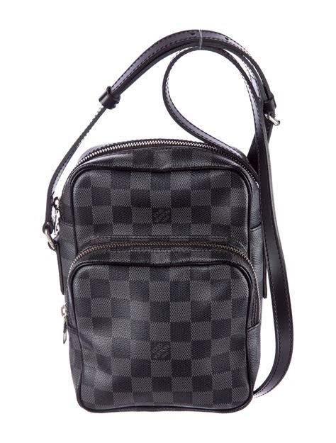 lv black bag small|louis vuitton black checkered bag.